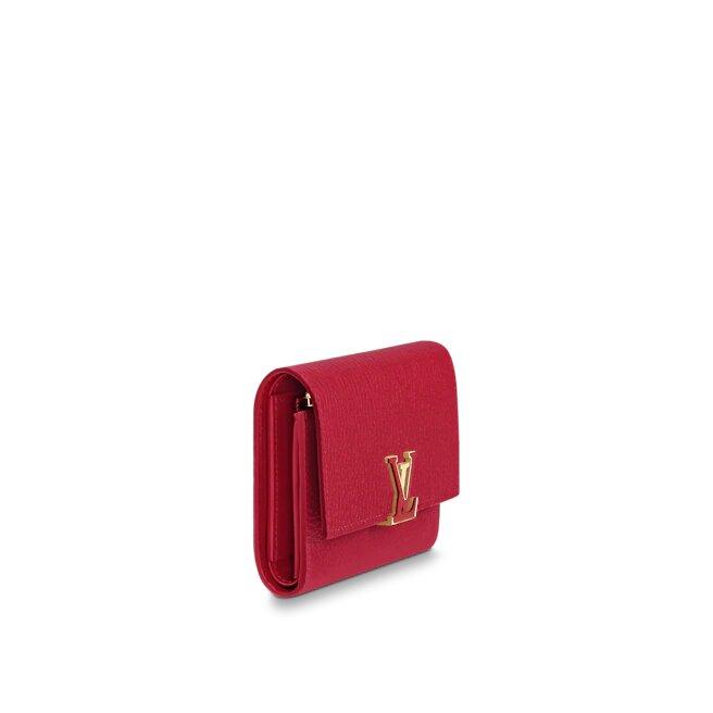 Louis Vuitton CAPUCINES COMPACT WALLET SCARLET