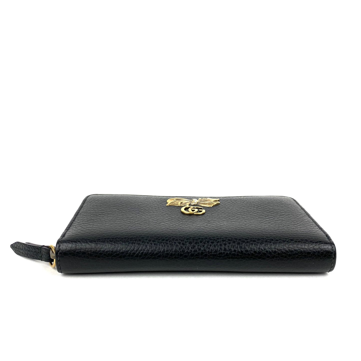 GUCCI Calfskin GG Marmont Bow Zip Around Wallet