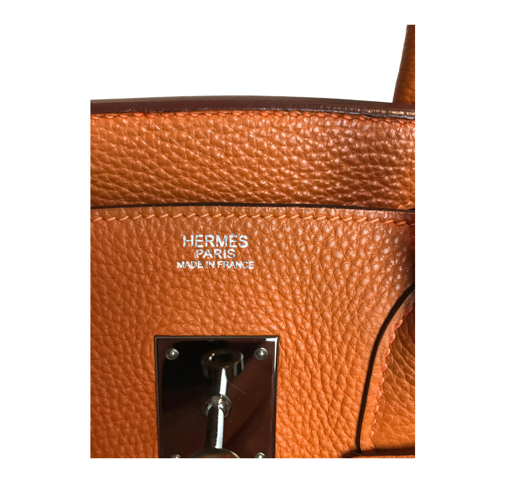 Hermès Birkin 30 Potiron Orange Togo PHW