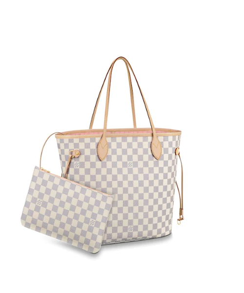 Louis Vuitton Neverfull MM Damier Azur Rose Ballerine