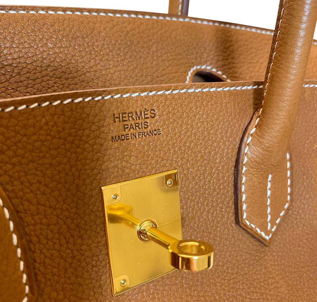 Hermès Birkin 30 Barenia Faubourg Fauve GHW Bag