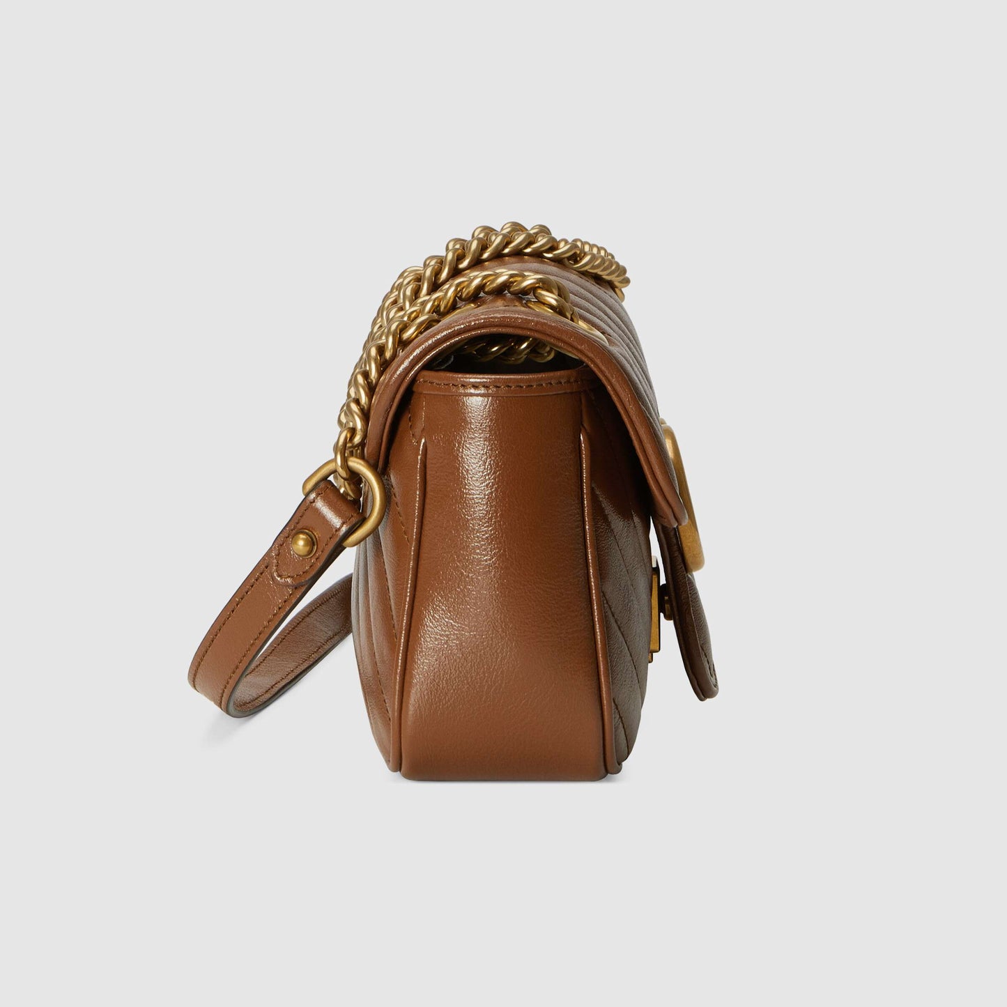 GG Marmont mini matelassé shoulder bag Brown Leather