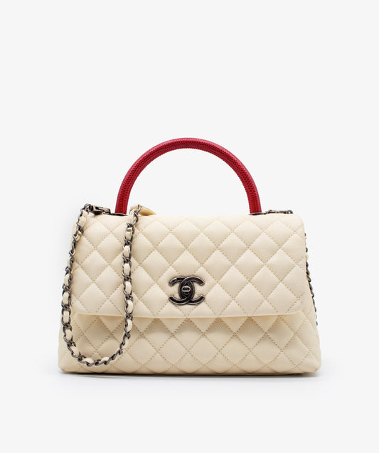 Chanel Small Ivory Coco Handle RJL1182 - Cap N Wrap