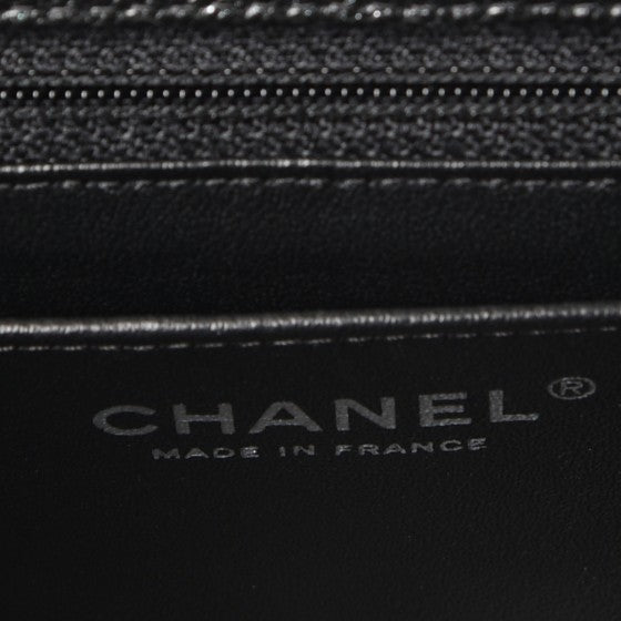 Chanel | Caviar Mini Rectangular Flap Bag | Black