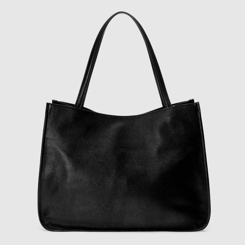 Gucci Horsebit 1955 Tote Bag Black Leather