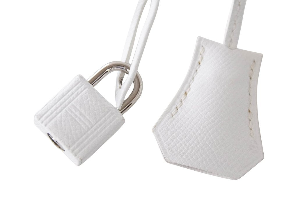 Hermès Kelly HSS 25 White Epsom PHW Bag