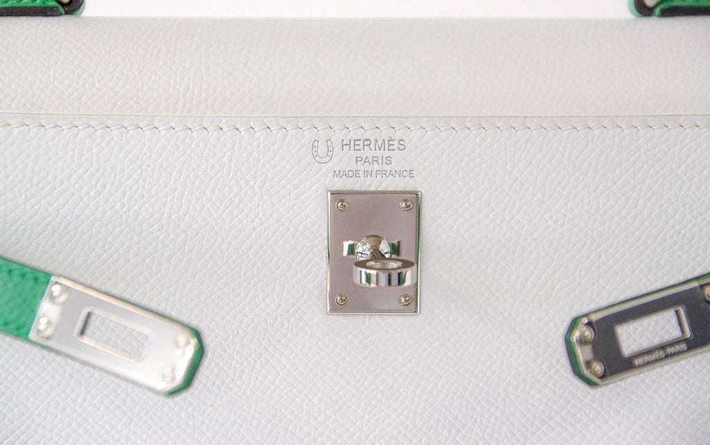 Hermès Kelly HSS 25 White Epsom PHW Bag