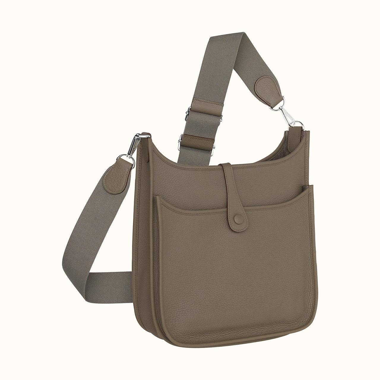 Hermes Evelyne III PM Gris Etain Clemence Palladium Hardware