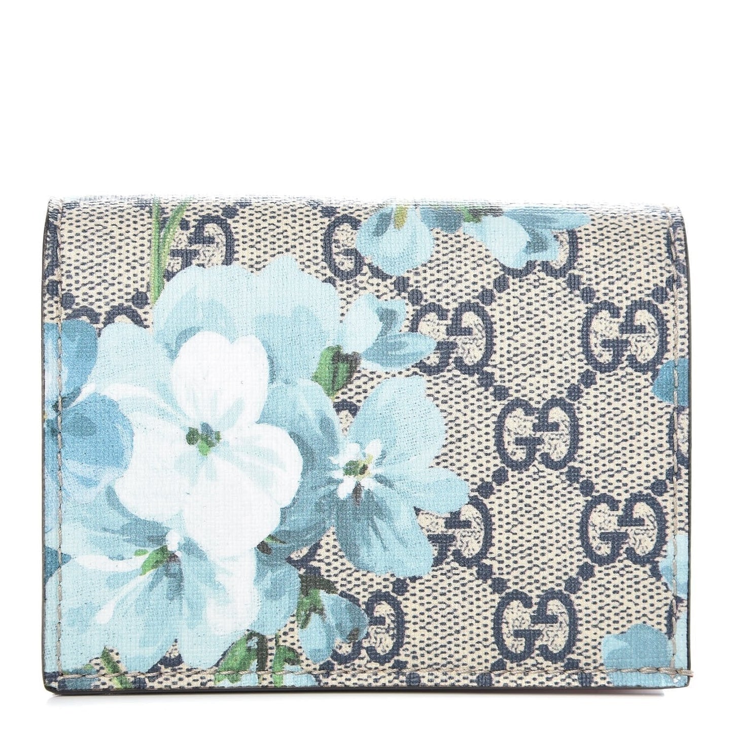 Gucci GG Blooms Supreme Monogram Coated Canvas Card Case Wallet