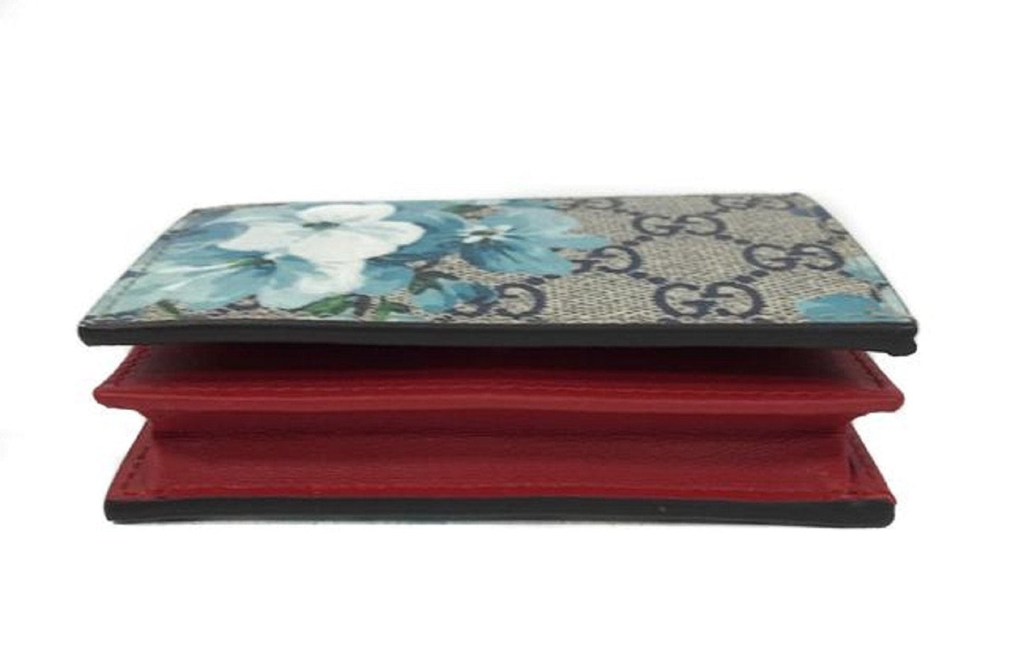 Gucci GG Blooms Supreme Monogram Coated Canvas Card Case Wallet