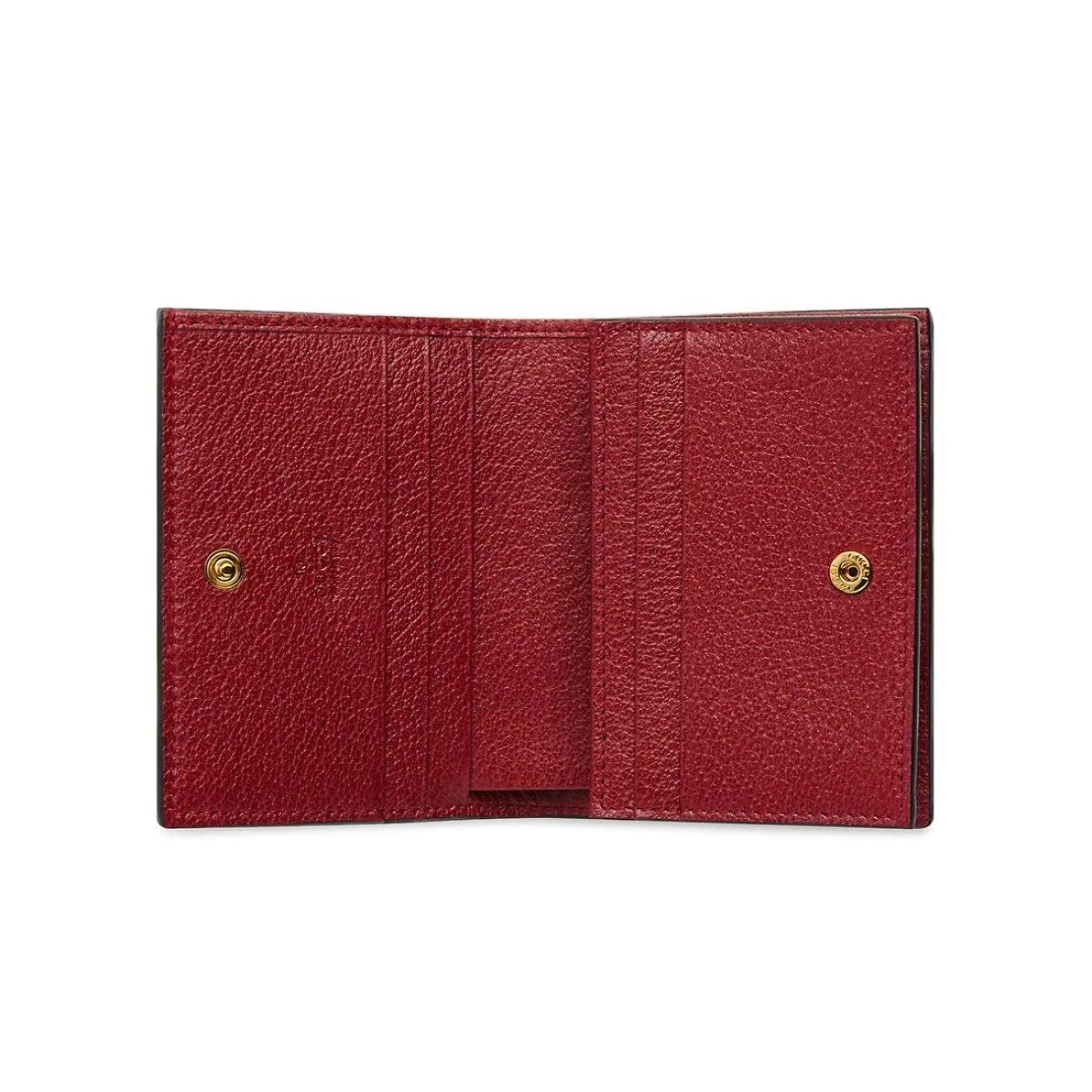 Gucci Ophidia Red Supreme Coated Canvas Gg Floral Wallet Bifold Wallet