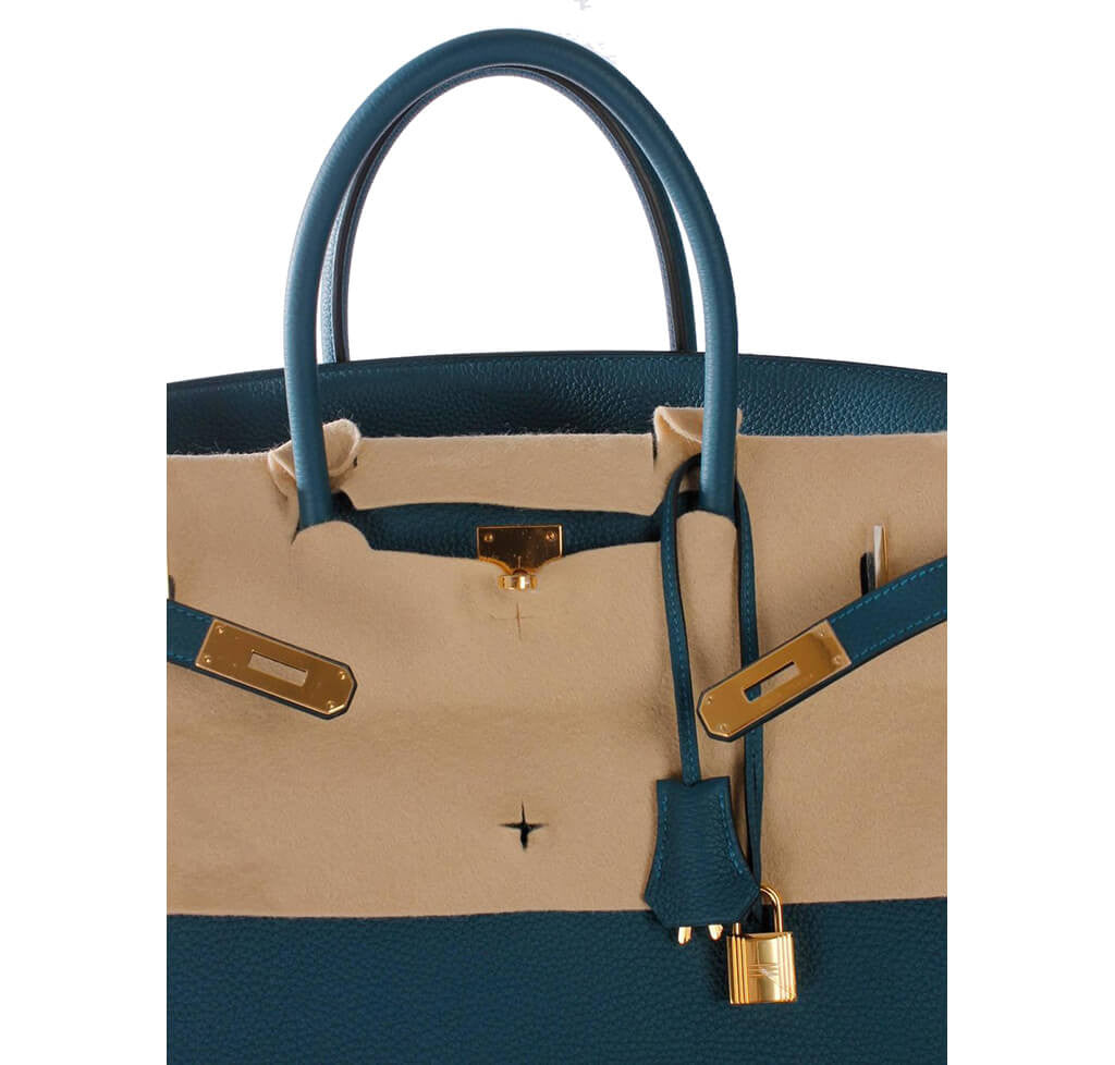 Hermès Birkin 40 Bag Bleu Covert Togo