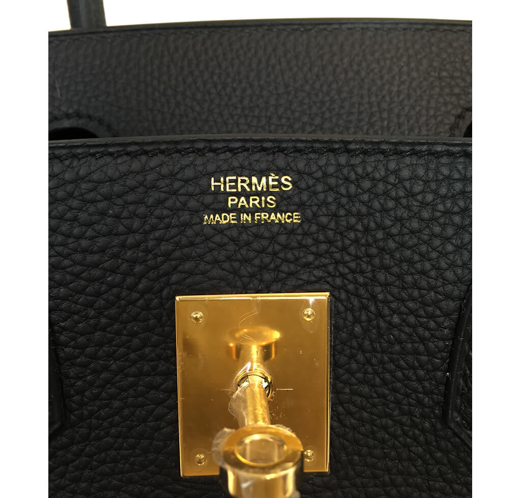 Hermès Birkin 30 Bag Black Togo GHW