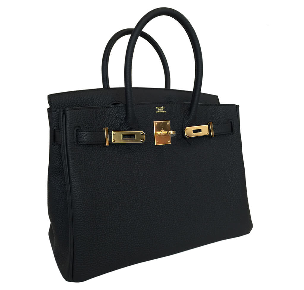 Hermès Birkin 30 Bag Black Togo GHW