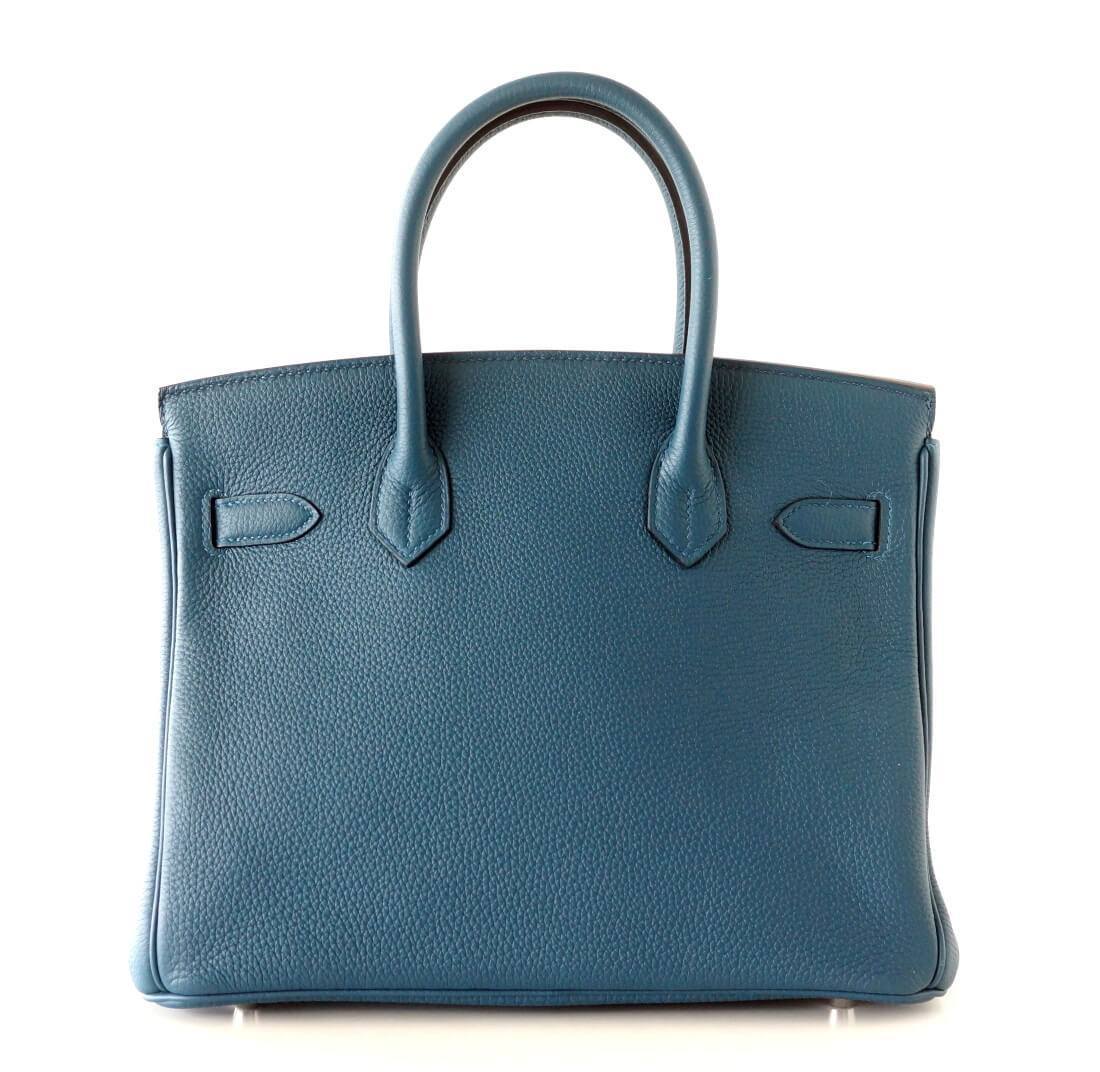 Hermès Birkin Bag 30 Bleu Colvert Togo PHW