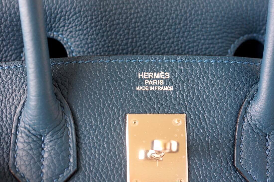 Hermès Birkin Bag 30 Bleu Colvert Togo PHW