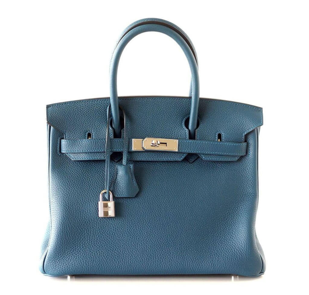 Hermès Birkin Bag 30 Bleu Colvert Togo PHW