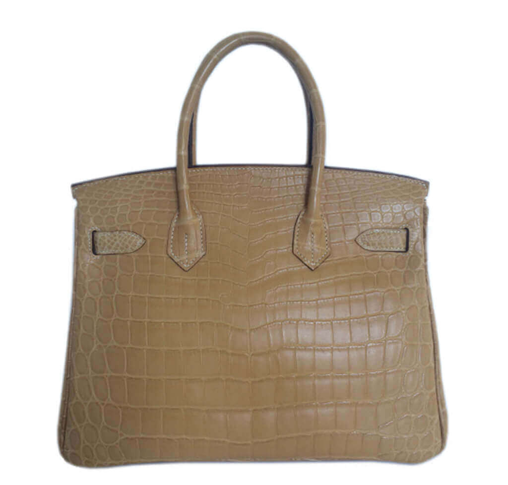 Hermès Birkin 30 Bag Paille Niloticus Crocodile