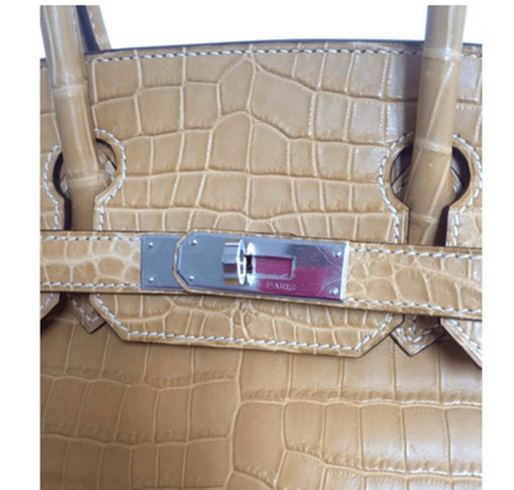 Hermès Birkin 30 Bag Paille Niloticus Crocodile