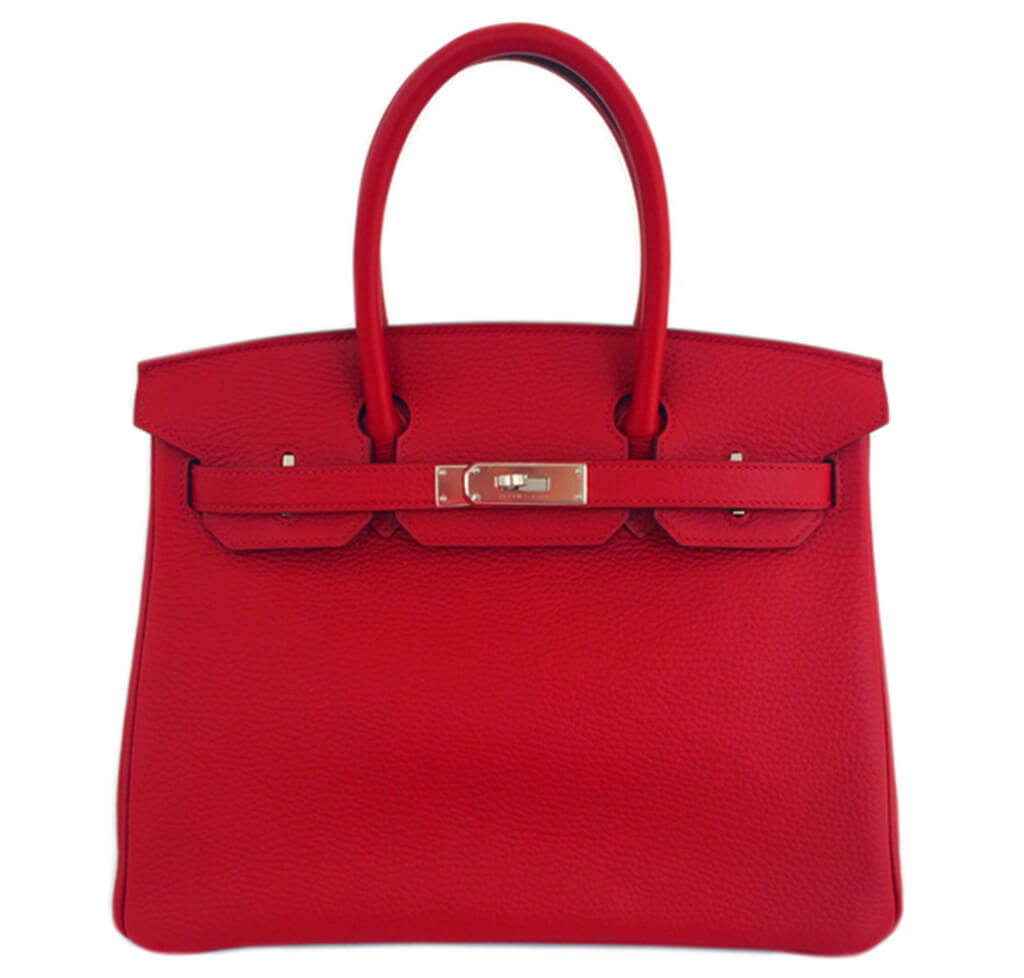 Hermès Birkin 30 Rouge Garance Bag Togo