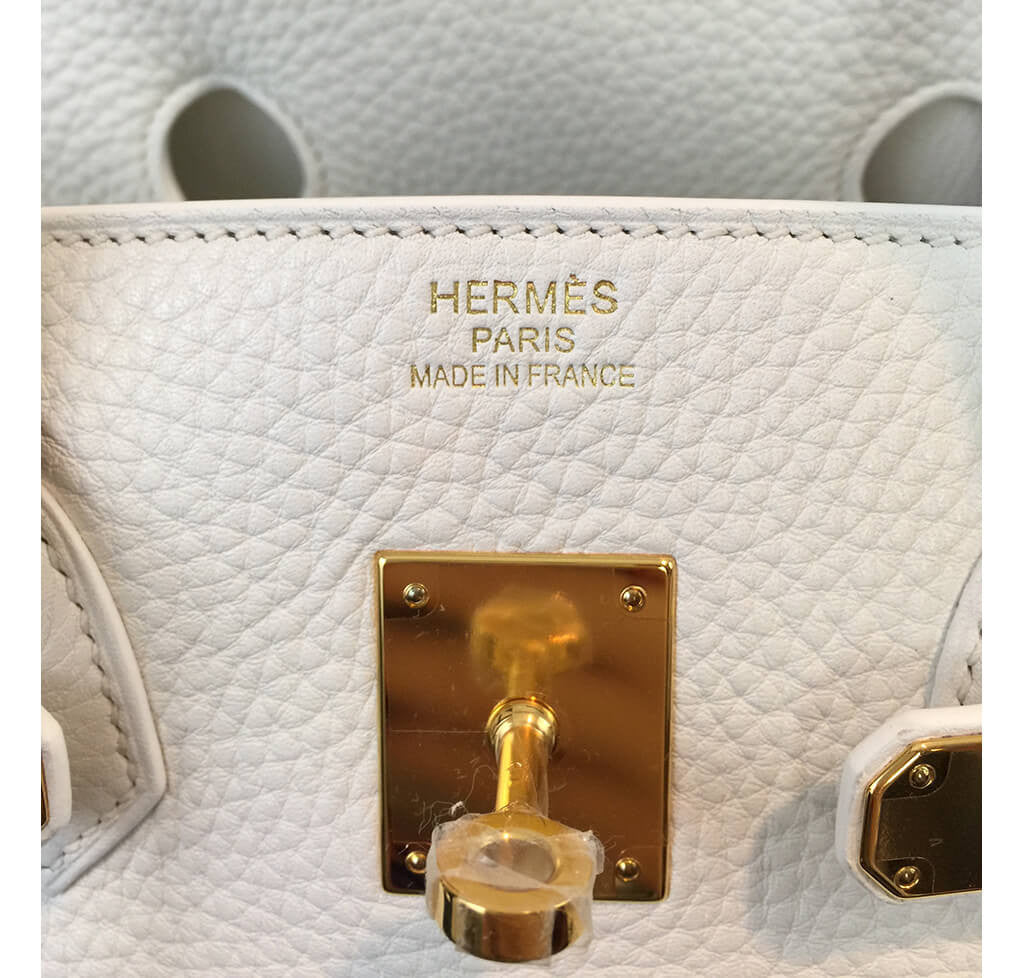 Hermès Birkin 35 Bag Blanc Taurillon Clemence