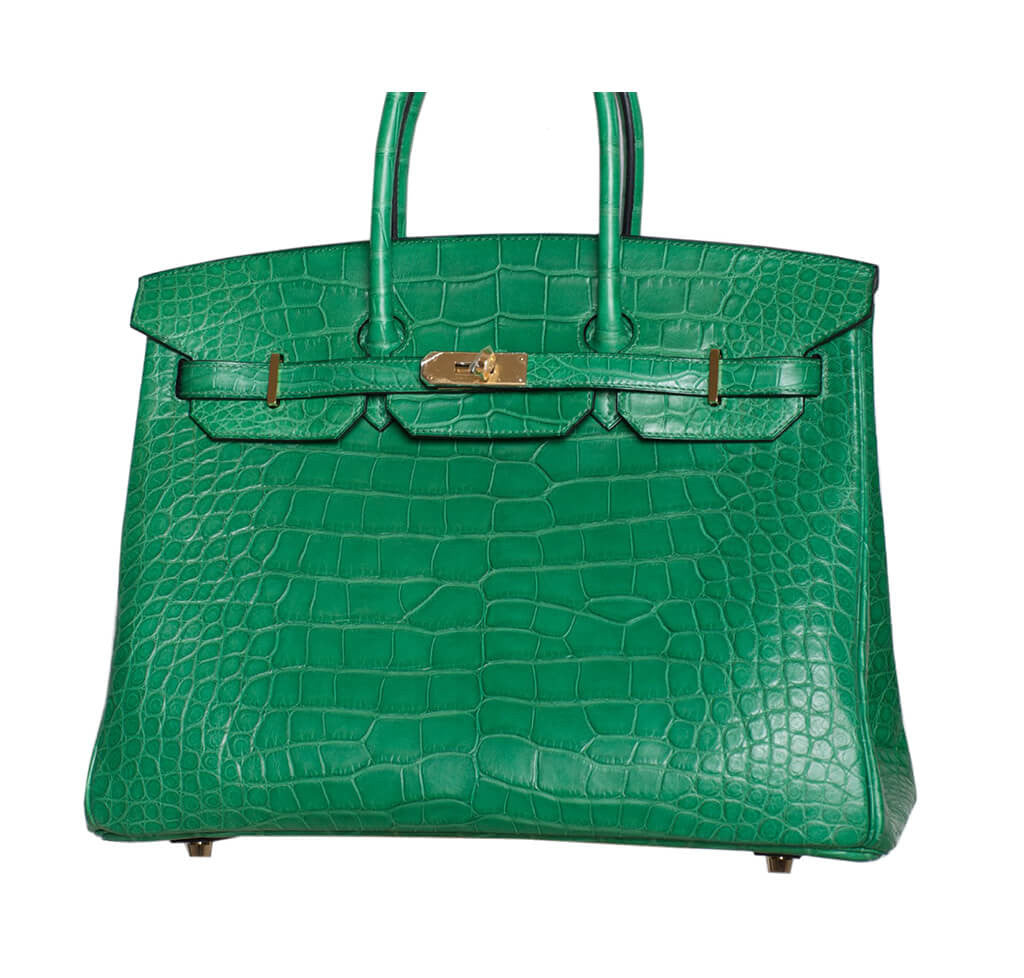 Hermès Birkin 35 Bag Cactus Matte Alligator