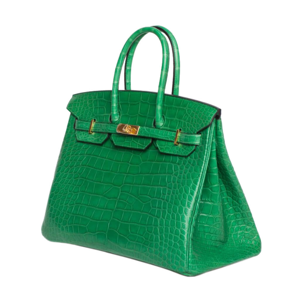 Hermès Birkin 35 Bag Cactus Matte Alligator