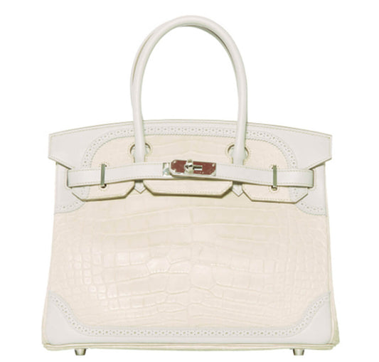 Hermès Ghillies Birkin 30 Bag Beton Limited Edition