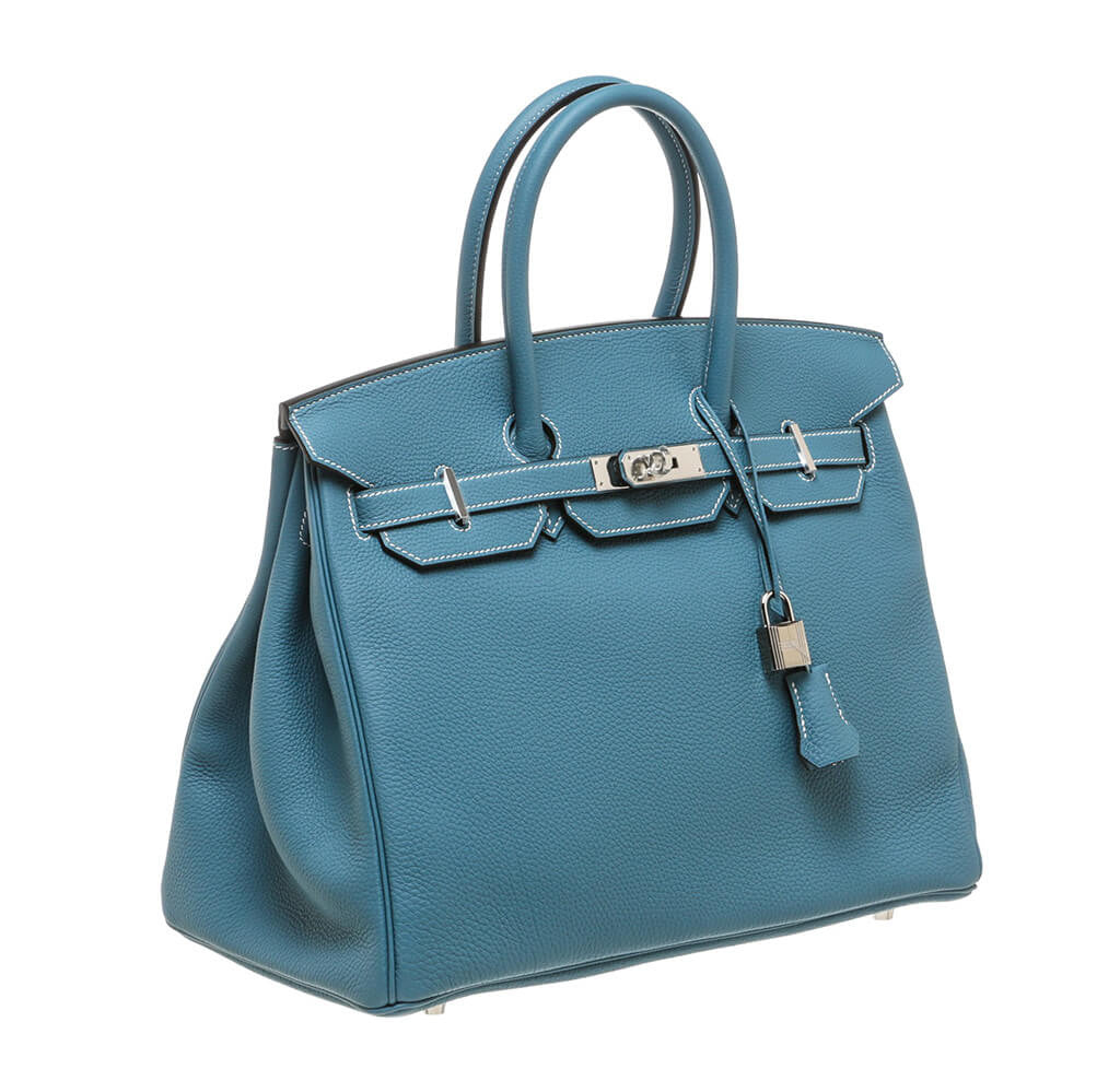 Hermès Birkin 35 Bag Blue Jean Togo