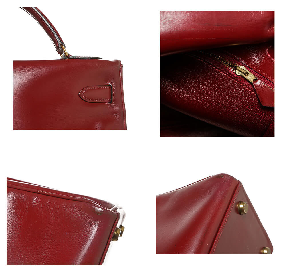 Hermès Burgundy Kelly Bag 32cm GHW