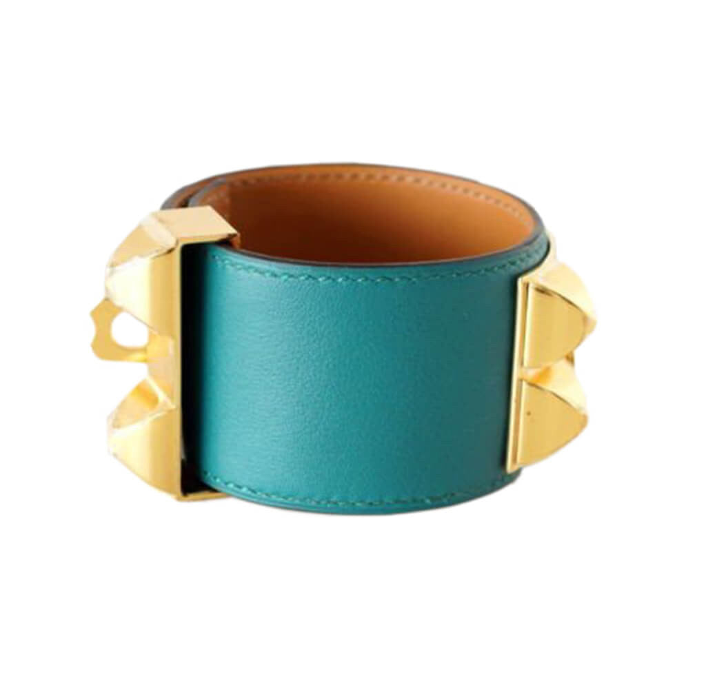 Hermès Collier de Chien Bracelet Malachite