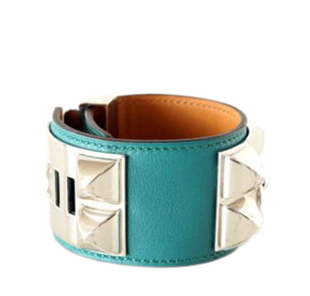 Hermès Collier de Chien Bracelet Palladium Hardware