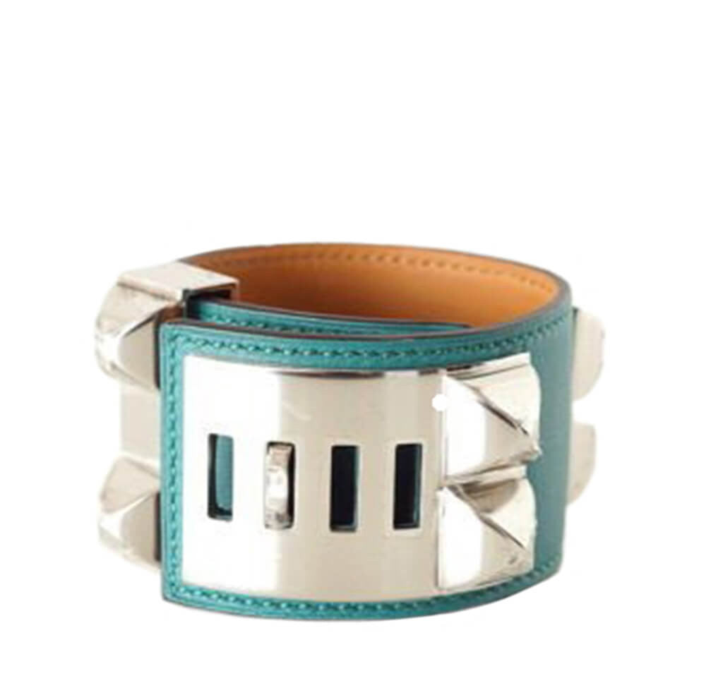 Hermès Collier de Chien Bracelet Palladium Hardware