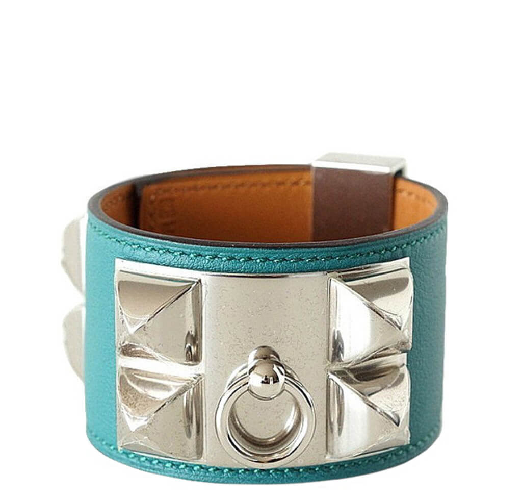 Hermès Collier de Chien Bracelet Palladium Hardware