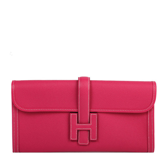 Hermès Jige Clutch 29 Rose Tyrien