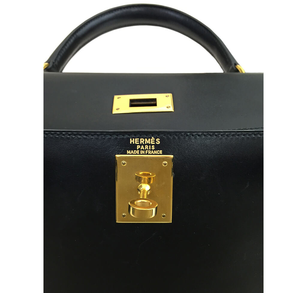 Hermès Kelly Handbag 28cm Black GHW