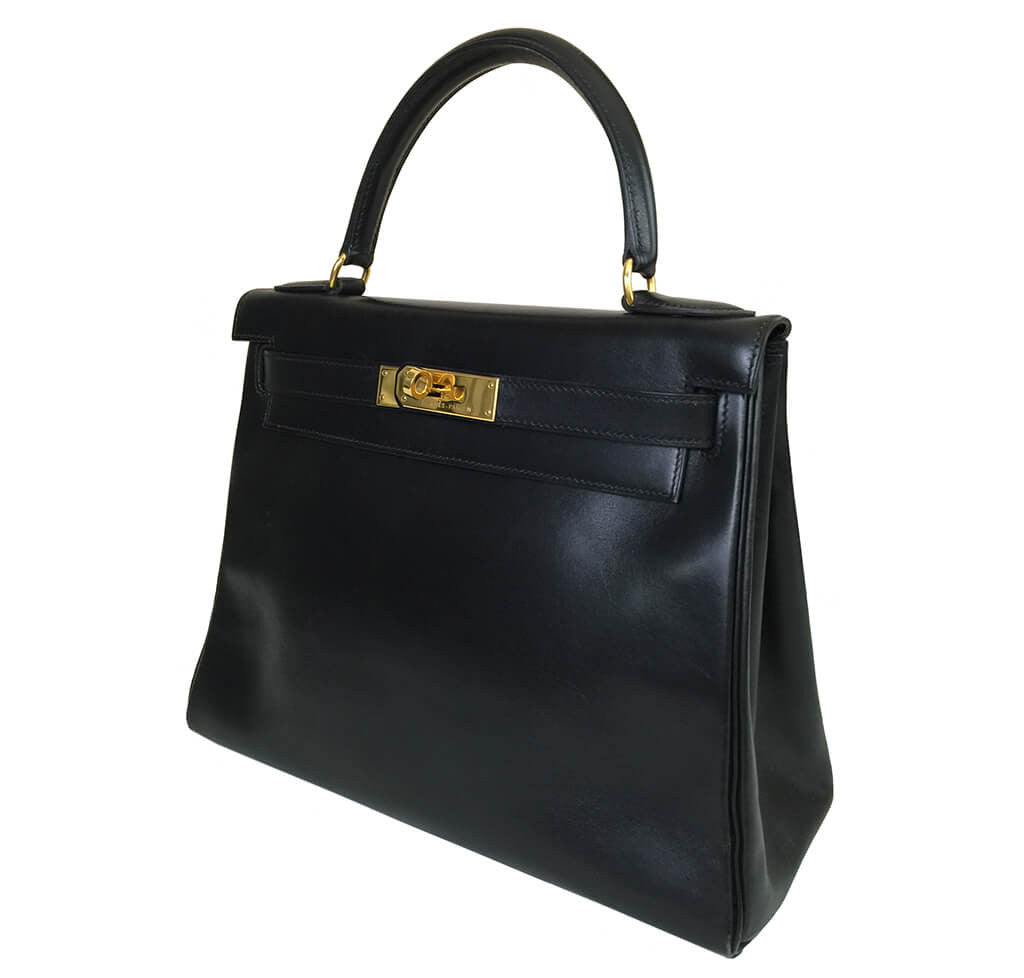 Hermès Kelly Handbag 28cm Black GHW