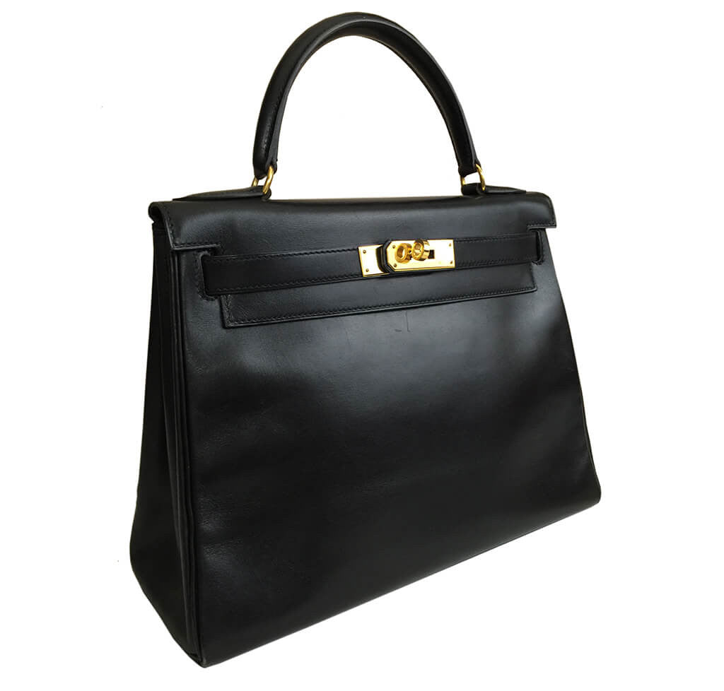 Hermès Kelly Handbag 28cm Black GHW