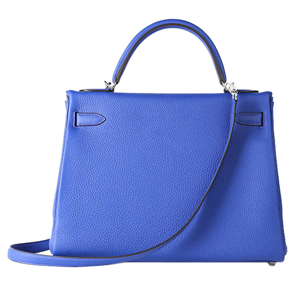 Hermès Blue Electric Kelly 32cm Bag