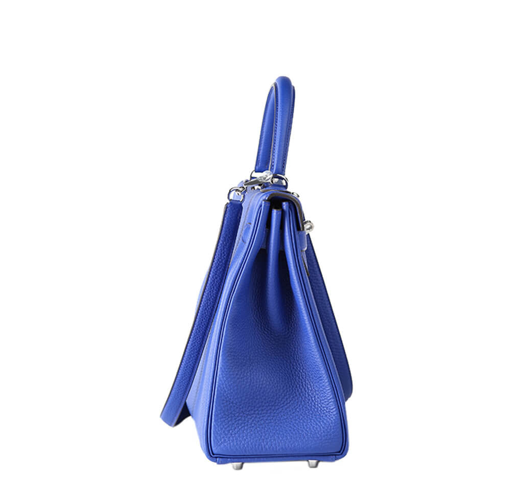 Hermès Blue Electric Kelly 32cm Bag