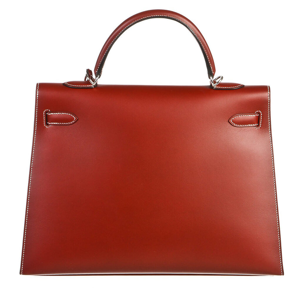 Hermès Chamonix Rouge H Kelly 35 Bag