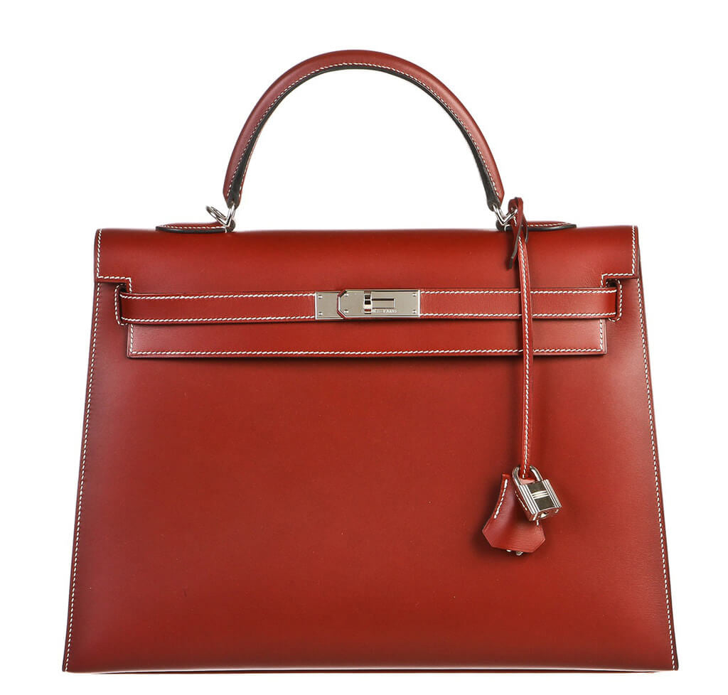 Hermès Chamonix Rouge H Kelly 35 Bag