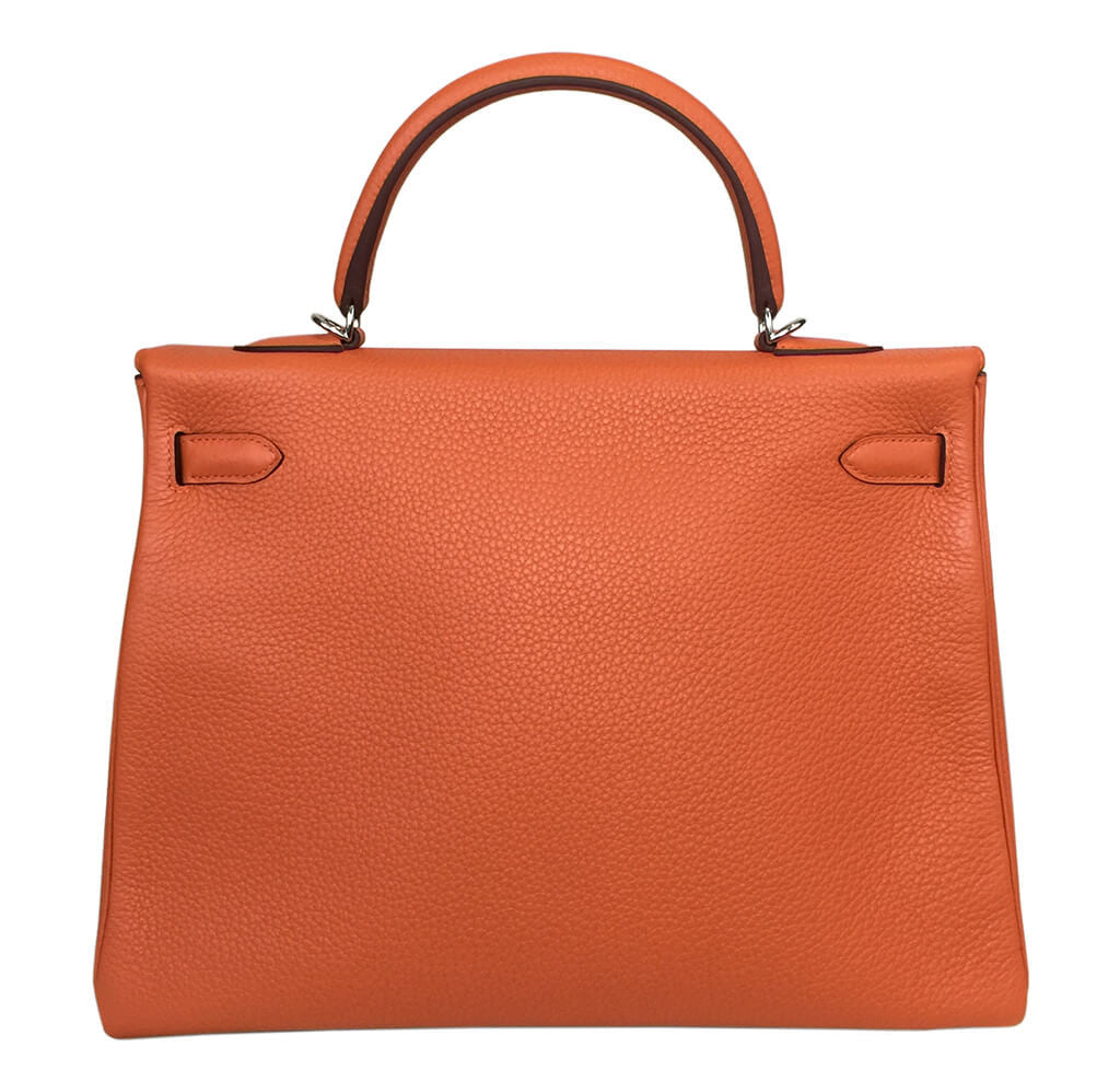 Hermès Orange Kelly Togo Bag 35cm