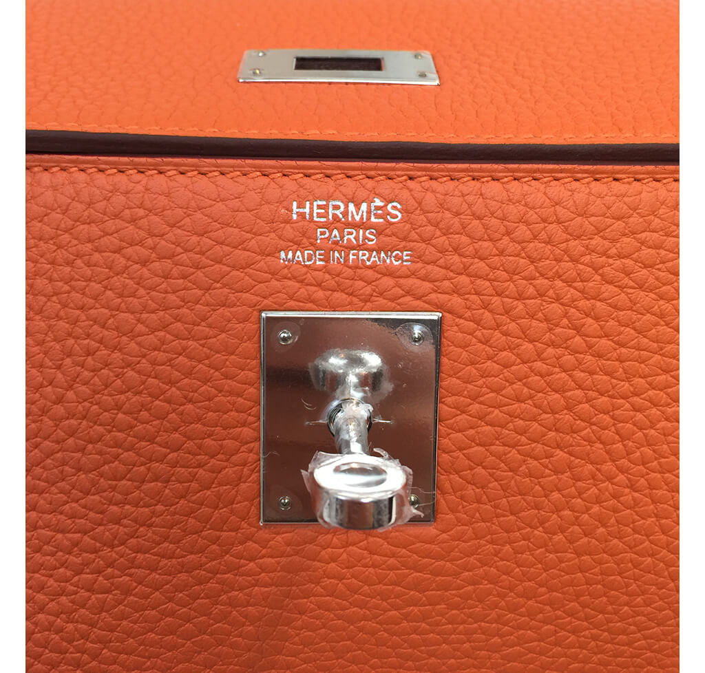 Hermès Orange Kelly Togo Bag 35cm