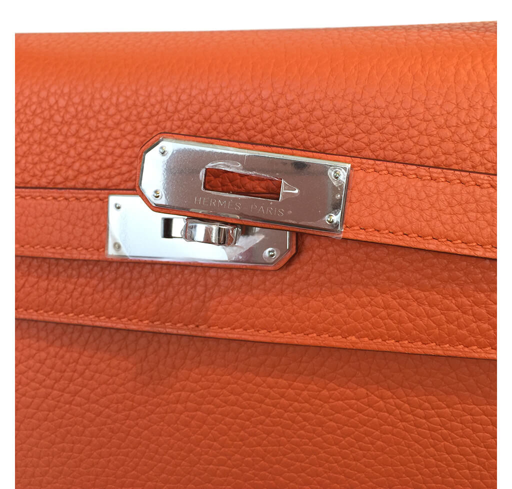 Hermès Orange Kelly Togo Bag 35cm