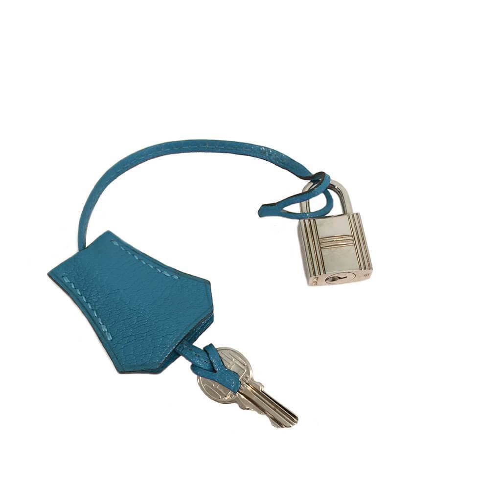 Hermès Kelly Sellier 28 Turquoise Bag PHW