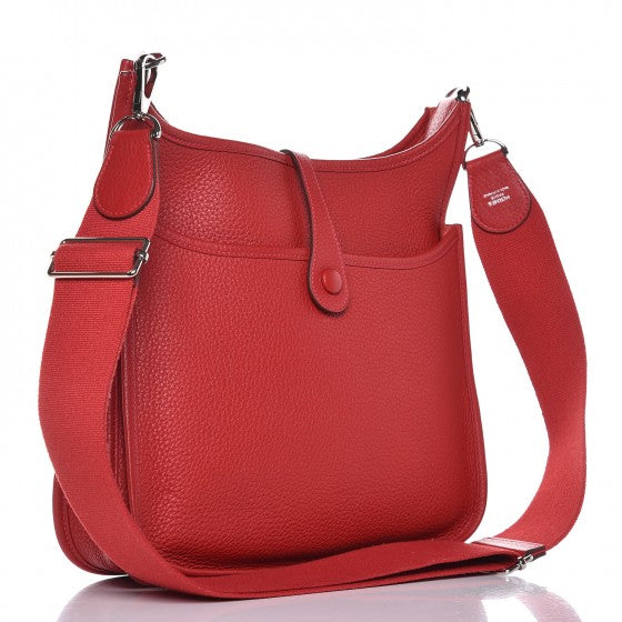 Hermés Clemence Evelyne III 29 Rouge Casaque