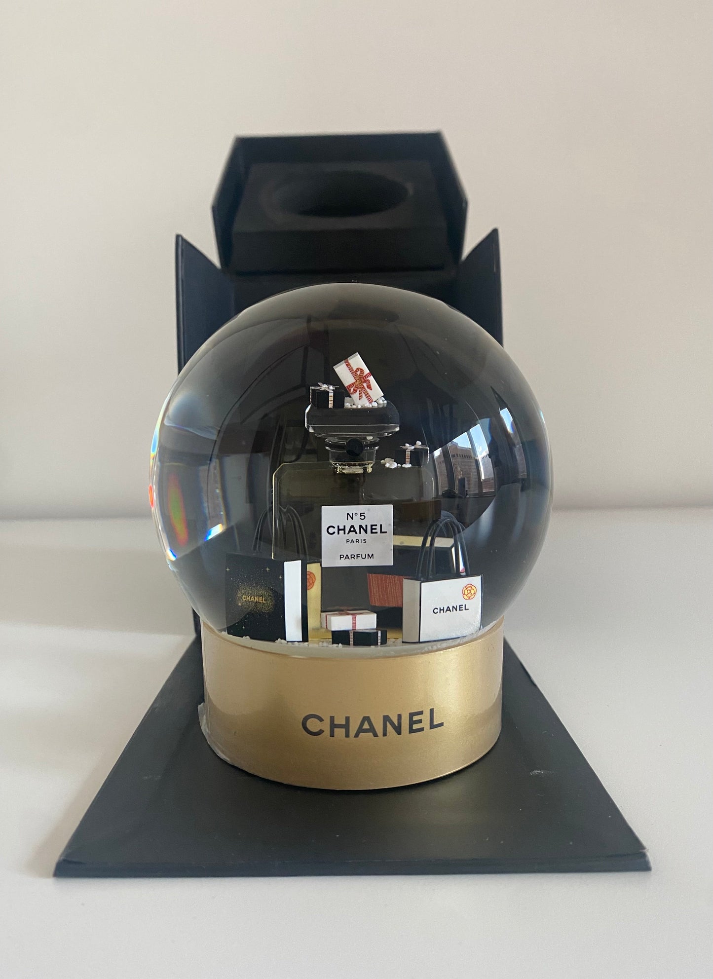 Chanel Snow Globe Perfume Shopping Bag Medium