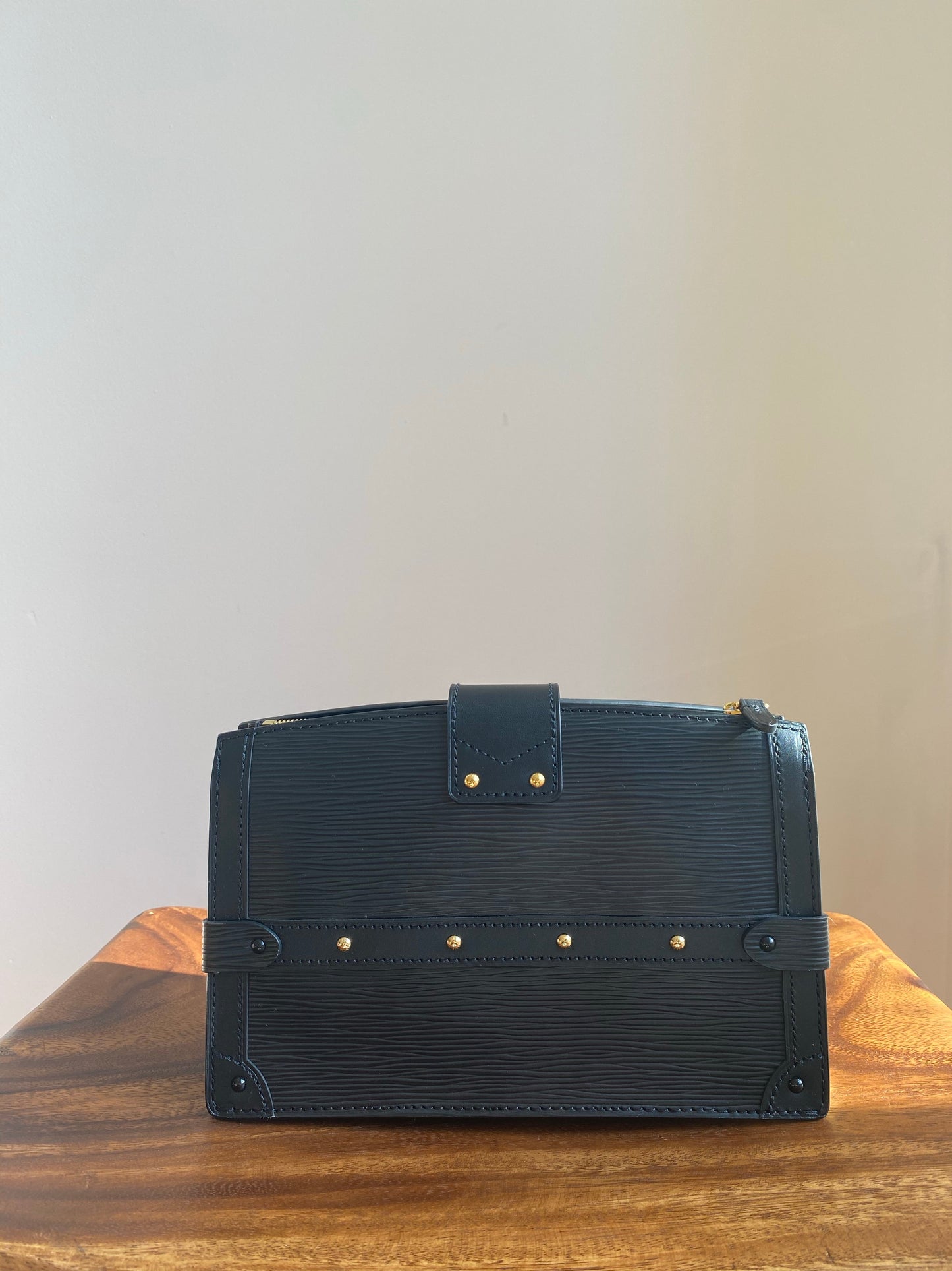 Louis Vuitton Black Epi Trunk Clutch M53052