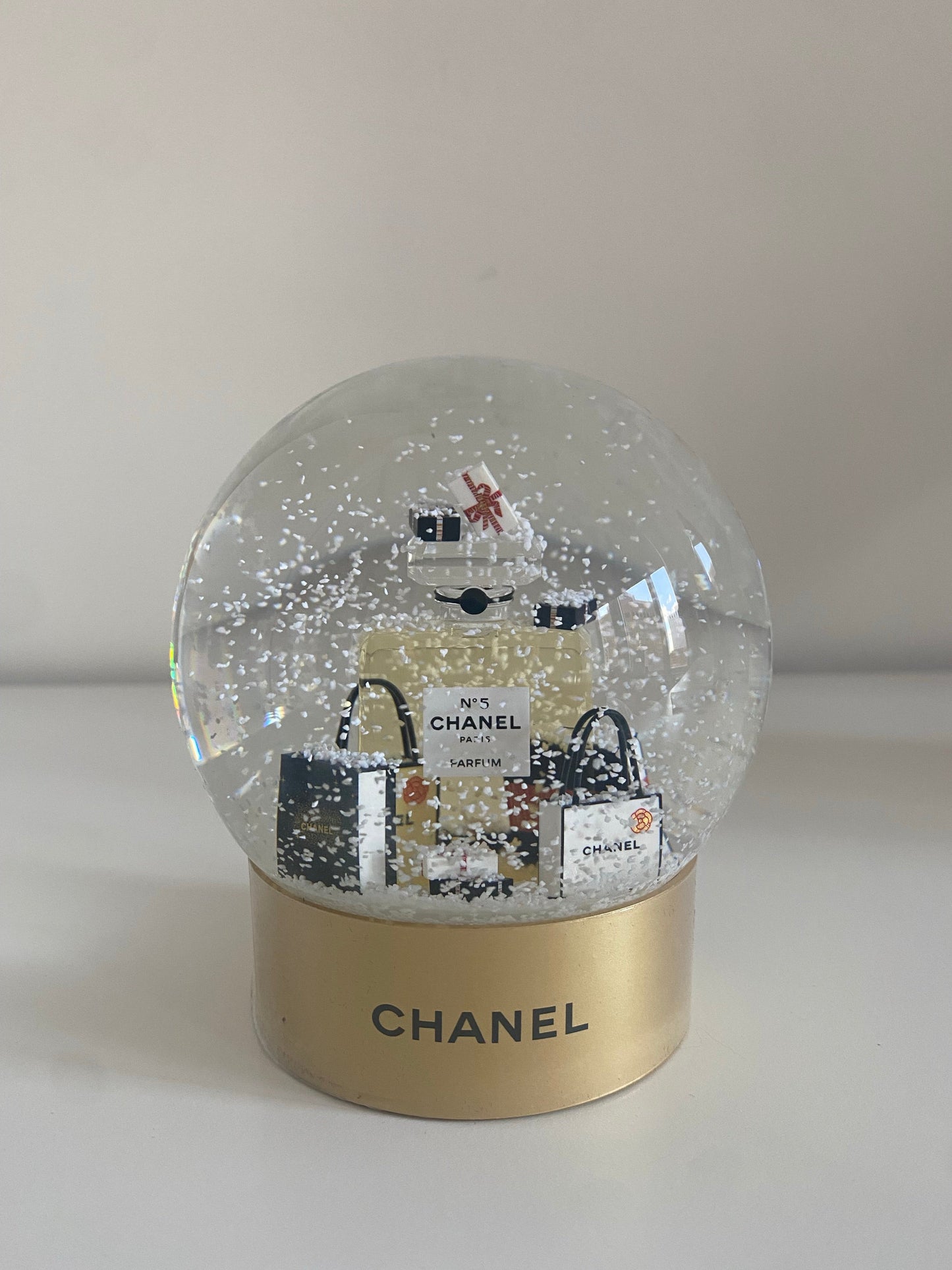 Chanel Snow Globe Perfume Shopping Bag Medium